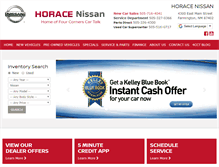 Tablet Screenshot of horacenissan.com